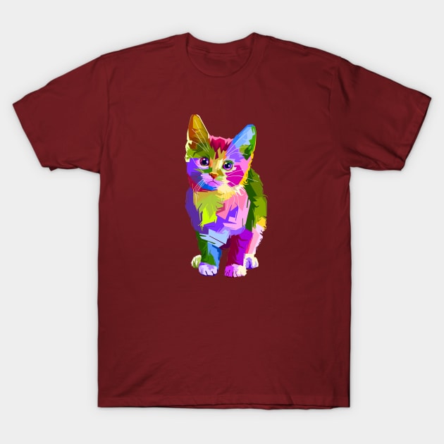 Colourful cat T-Shirt by GPY_Industries